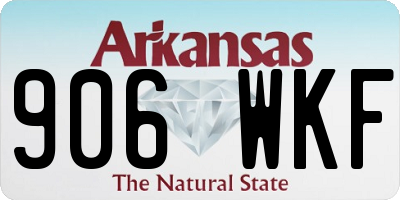 AR license plate 906WKF