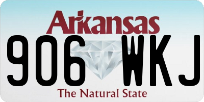 AR license plate 906WKJ