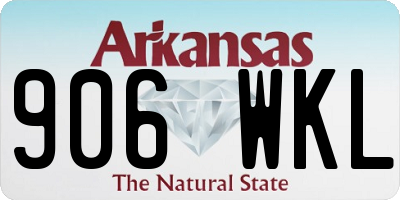 AR license plate 906WKL