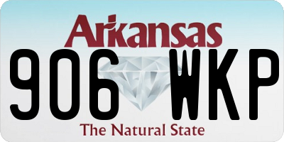 AR license plate 906WKP