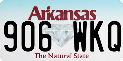 AR license plate 906WKQ
