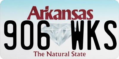AR license plate 906WKS