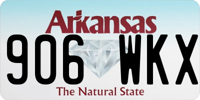 AR license plate 906WKX