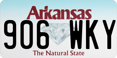 AR license plate 906WKY