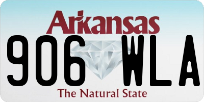AR license plate 906WLA