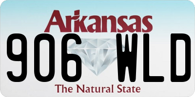 AR license plate 906WLD