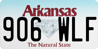 AR license plate 906WLF