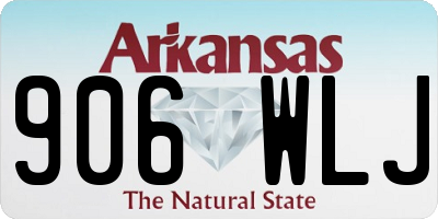 AR license plate 906WLJ