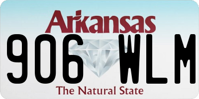 AR license plate 906WLM