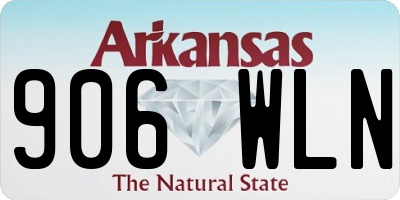 AR license plate 906WLN