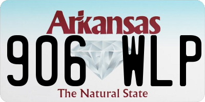 AR license plate 906WLP