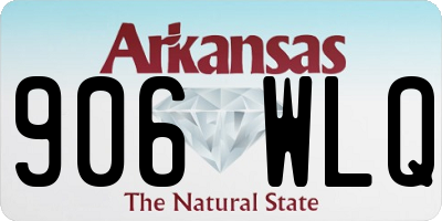 AR license plate 906WLQ