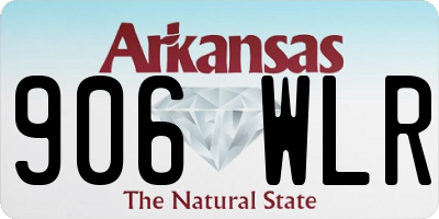 AR license plate 906WLR