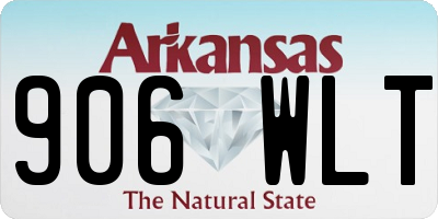 AR license plate 906WLT
