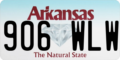 AR license plate 906WLW