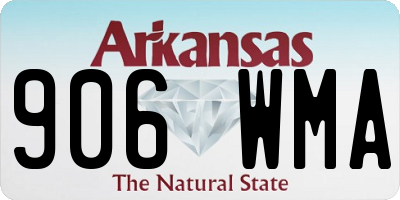 AR license plate 906WMA