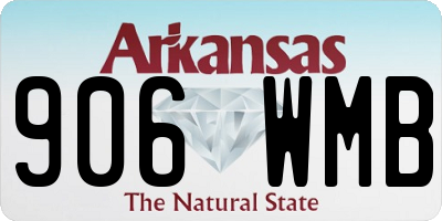 AR license plate 906WMB