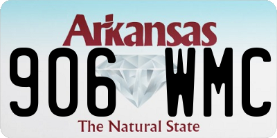 AR license plate 906WMC