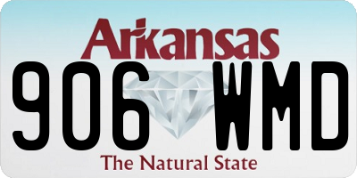 AR license plate 906WMD