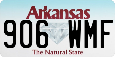 AR license plate 906WMF