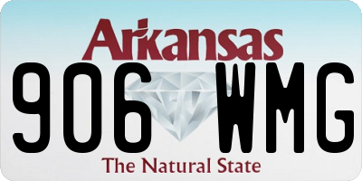 AR license plate 906WMG