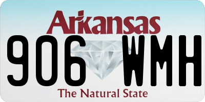 AR license plate 906WMH