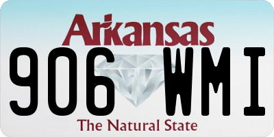 AR license plate 906WMI