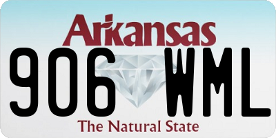 AR license plate 906WML