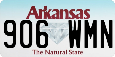 AR license plate 906WMN
