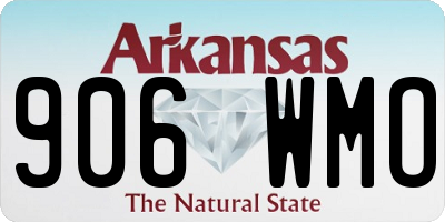 AR license plate 906WMO