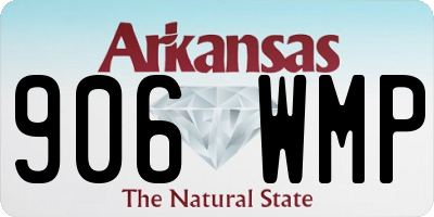 AR license plate 906WMP