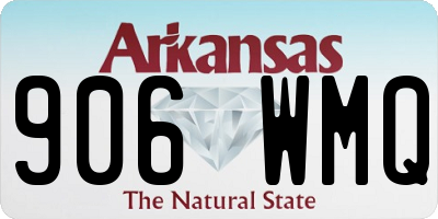 AR license plate 906WMQ
