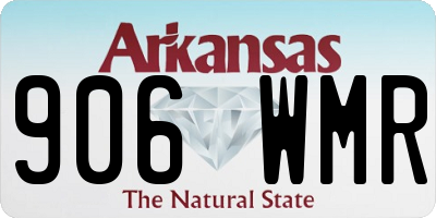AR license plate 906WMR