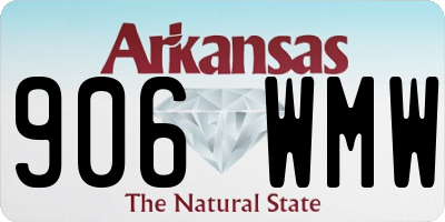 AR license plate 906WMW