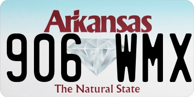 AR license plate 906WMX
