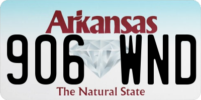 AR license plate 906WND