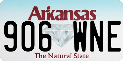 AR license plate 906WNE