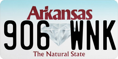 AR license plate 906WNK