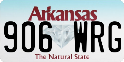 AR license plate 906WRG
