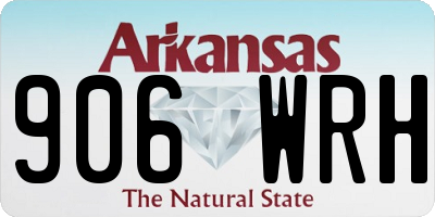 AR license plate 906WRH
