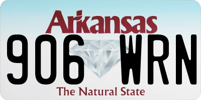 AR license plate 906WRN