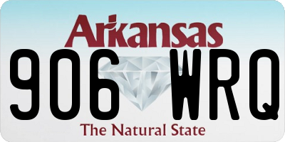 AR license plate 906WRQ