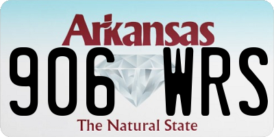 AR license plate 906WRS