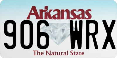 AR license plate 906WRX