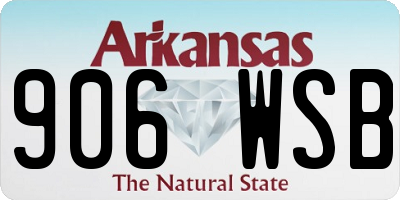 AR license plate 906WSB