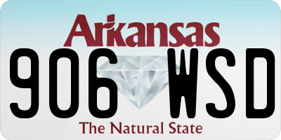 AR license plate 906WSD