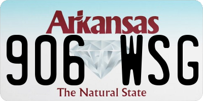 AR license plate 906WSG