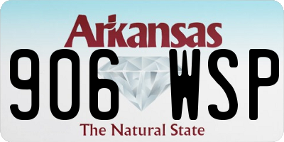 AR license plate 906WSP