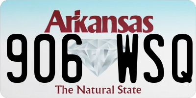 AR license plate 906WSQ