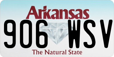 AR license plate 906WSV